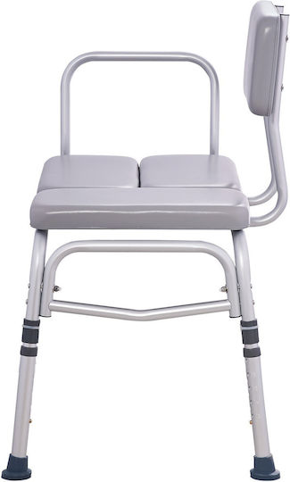 Scaun de duș Vevor cu spătar reversibil 84.5x61x92 cm