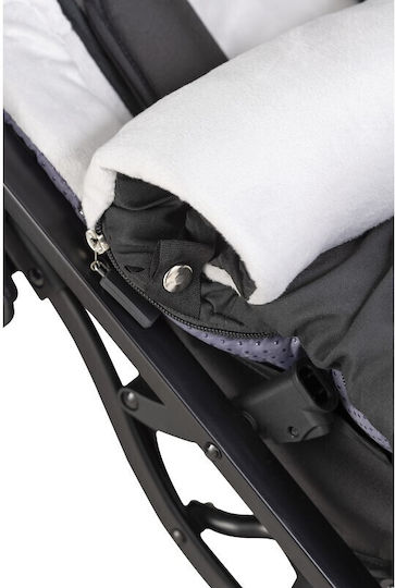 Interbaby Paracaidista Universal Stroller Footmuff with Velvet Lining 105x46cm Blue