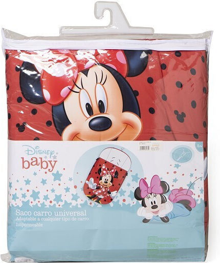 Interbaby Universal Ποδόσακος Καροτσιού Κόκκινος με Βελούδινη Επένδυση 105x46εκ.