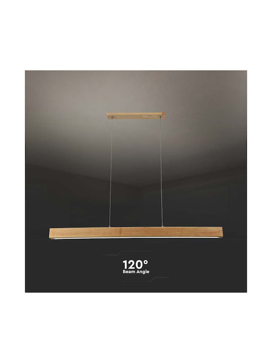 V-TAC Designer Pendant Light Brown 80x111cm