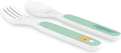 Interbaby Interbaby Savana Baby & Kids Feeding Set Plastic Green 5 Pieces