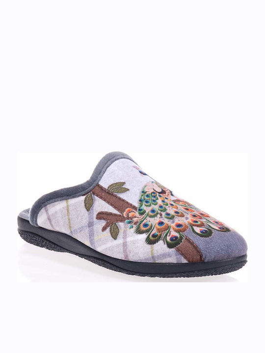 Winter Women's Slippers Gray