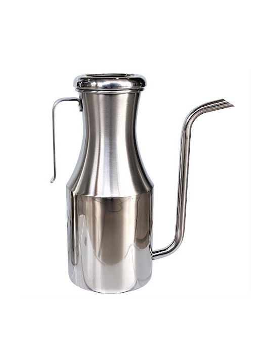 Viomar Inox Oil Can made of Stainless Steel with Flow 1000ml