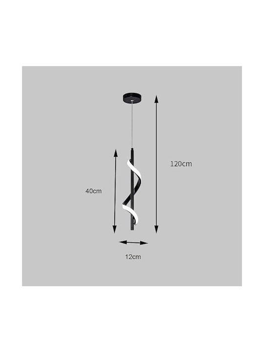 Home Lighting Κρεμαστό Φωτιστικό Μαύρο LED