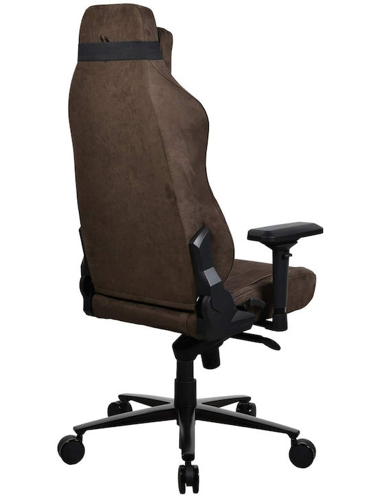 Arozzi Vernazza Supersoft Υφασμάτινη Καρέκλα Gaming με Ρυθμιζόμενα Μπράτσα Καφέ