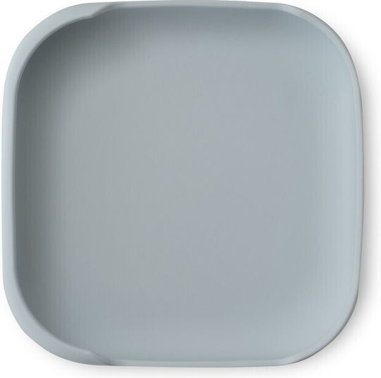 Interbaby Baby Food Plate made of Silicone Blue