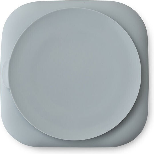 Interbaby Baby Food Plate made of Silicone Blue