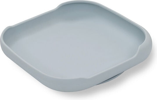 Interbaby Baby Food Plate made of Silicone Blue