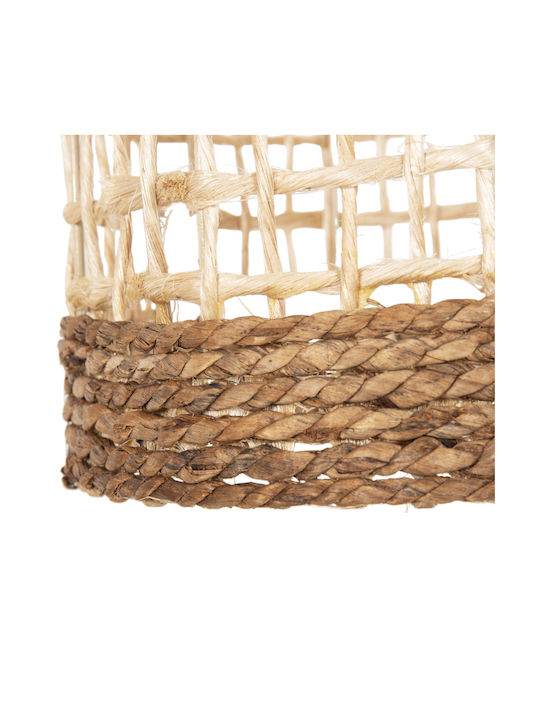HomeMarkt Κρεμαστό Φωτιστικό Καφέ Boho Πλέγμα με Ντουί E14 21x43εκ.