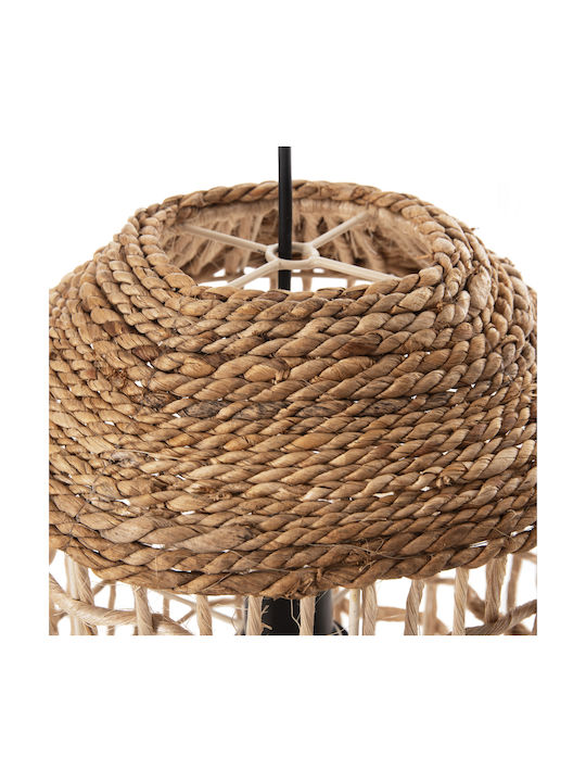 HomeMarkt Κρεμαστό Φωτιστικό Καφέ Boho Πλέγμα με Ντουί E14 21x43εκ.