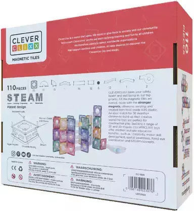 Cleverclixx Magnetisches Bau- und Konstruktionsspielzeug Für Kinder Ab 3 Jahren