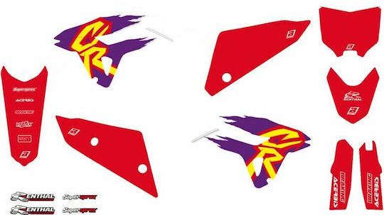 Blackbird Racing Sticker Set 2148aa Honda Crf 450 R 21-22 Honda Crf 450 Rl 21-22 Purple-Red-White