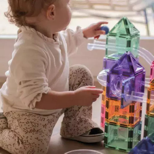 Cleverclixx Magnetisches Bau- und Konstruktionsspielzeug für Kinder ab 3 Jahren