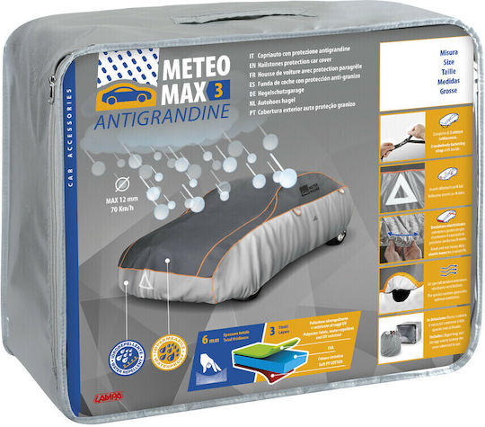 Lampa Meteomax3 Ag8 Covers 510x200x190cm for Hail Waterproof Secured with Straps