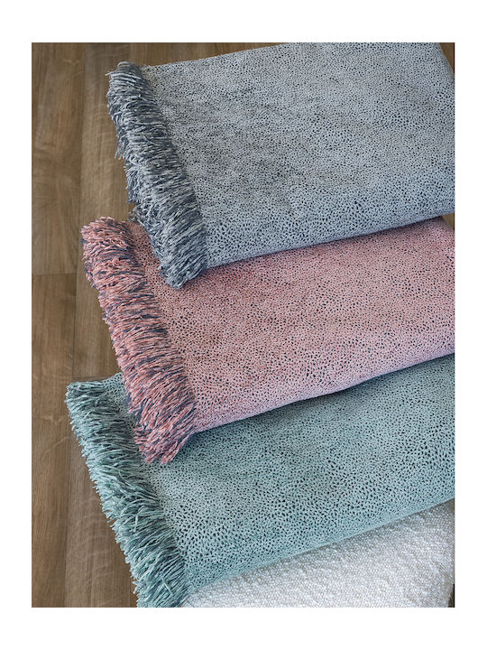Palamaiki Ada Sofa Throw 2 Seater Chenille 180x250cm Pink