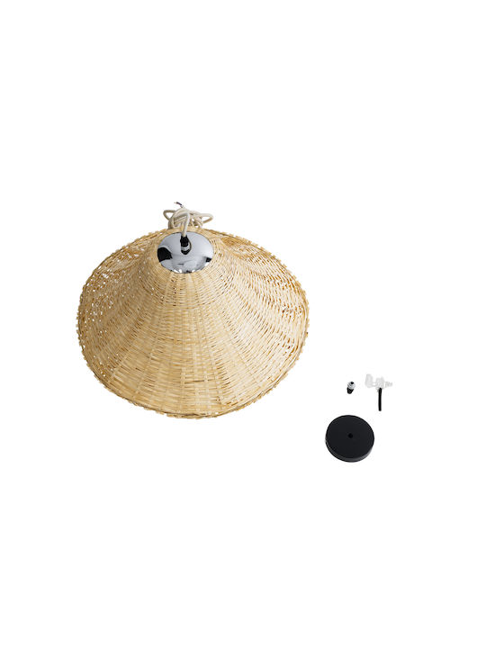 GloboStar Juniper Deckenleuchte Beige Boho Raster mit Lampenbirnensockel E27 45x45x40cm