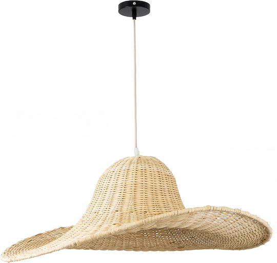 GloboStar Espargos Ceiling Light Beige Boho Grid with E27 Socket 70x70x35cm