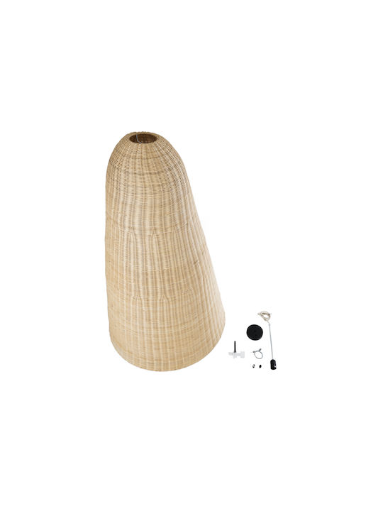 GloboStar Mahana Ceiling Light Beige Boho Grid with E27 Socket 80x80x130cm