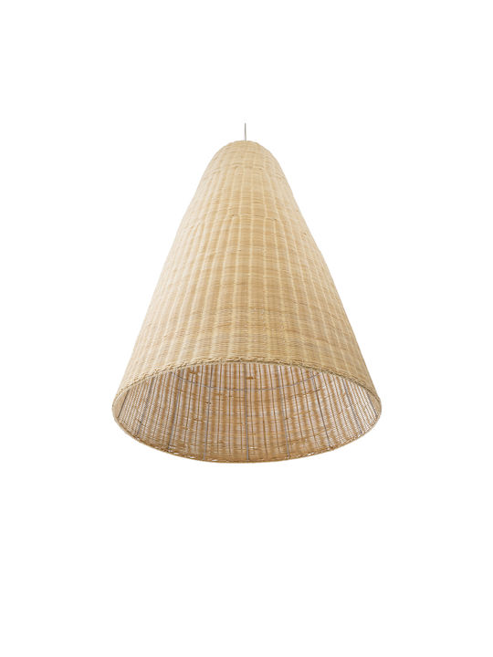 GloboStar Mahana Ceiling Light Beige Boho Grid with E27 Socket 80x80x130cm