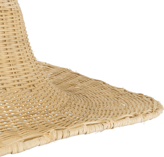 GloboStar Espargos Ceiling Light Beige Boho Grid with E27 Socket 70x70x35cm