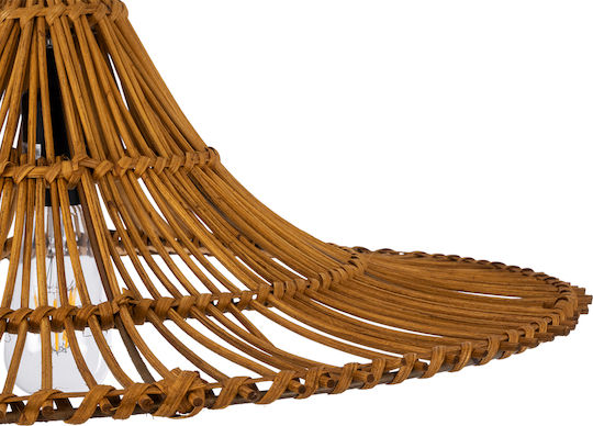 GloboStar Palermo Deckenleuchte Beiges Boho Raster mit Lampenbirnensockel E27 60x60x18cm