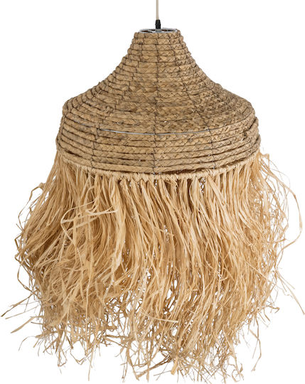 GloboStar Portoferraio Ceiling Light Beige Boho Grid with E27 Socket 50x50x80cm