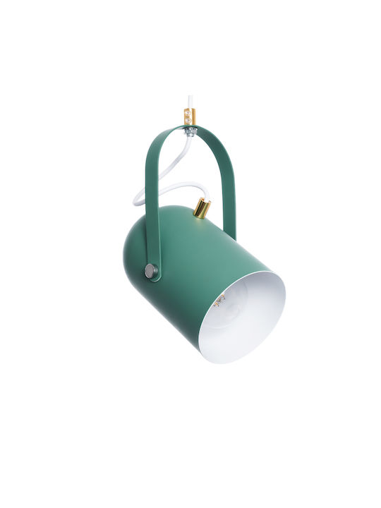GloboStar Hazel Pendant Light Green with Socket E27 12x18x27cm