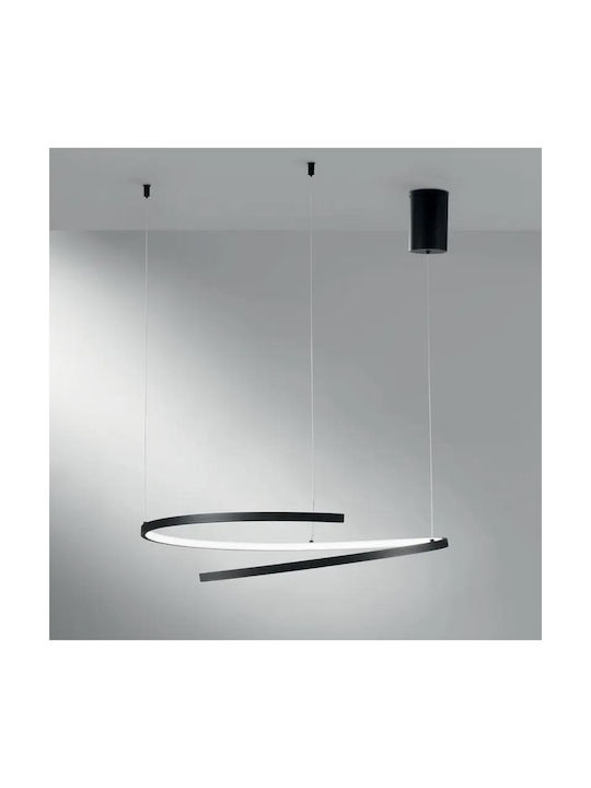 Fan Europe Led-Moma-S60-BCO Κρεμαστό Φωτιστικό Λευκό LED με Ψυχρό Λευκό Φως 60x12x150εκ.