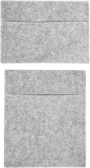 Aufbewahrungstaschen Silber Grau