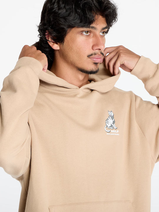 Rip N Dip Sweatshirt with Hood Sandstone