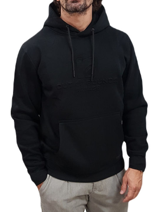 Rebase Sweatshirt with Hood Black, Petrol