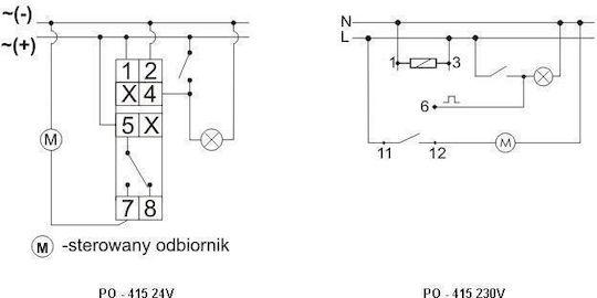 F&f Time Transmitter Delay 16a 24v Po-415