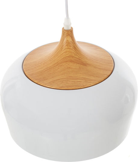 Artekko Висящо Осветително Тяло Бял с Цокъл E27 31x31x20см.