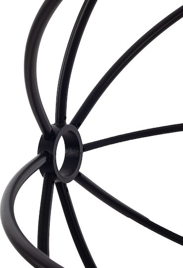 Artekko Lustră Negru pentru 6 Becuri E14, E.14 53x53x50cm.
