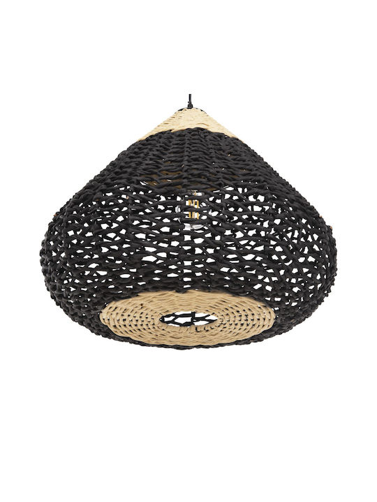 HomeMarkt Pendant Light Beige with Rope for Socket E27 55.5x55.5x44cm