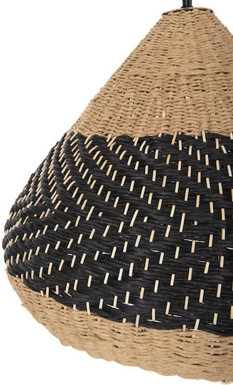 HomeMarkt Beige Boho Bell Pendant Ceiling Light with E27 Socket 55x42x42cm