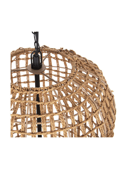 HomeMarkt Pendant Light Beige with Rope for Socket E27 30cm
