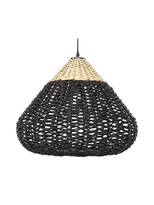 HomeMarkt Pendant Light Beige with Rope for Socket E27 55.5x55.5x44cm