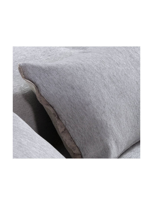 Nef-Nef Homeware Sofa Cushion Tanger L.grey/ecru 40x55cm.