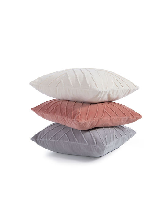 Μαξιλάρι Διακοσμητικό Γέμιση Visegrand Grey Nef-nef Homeware 45x45 Βαμβάκι-πολυέστερ