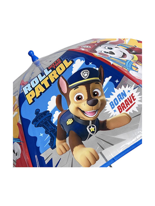 Paw Patrol Kids Umbrella Curved Handle Transparent 45cm Paw Patrol Kids Umbrella Curved Handle Transparent 45cm