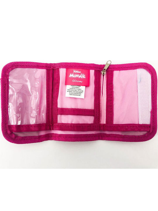 Setino Portofel pentru copii cu velcro Roz