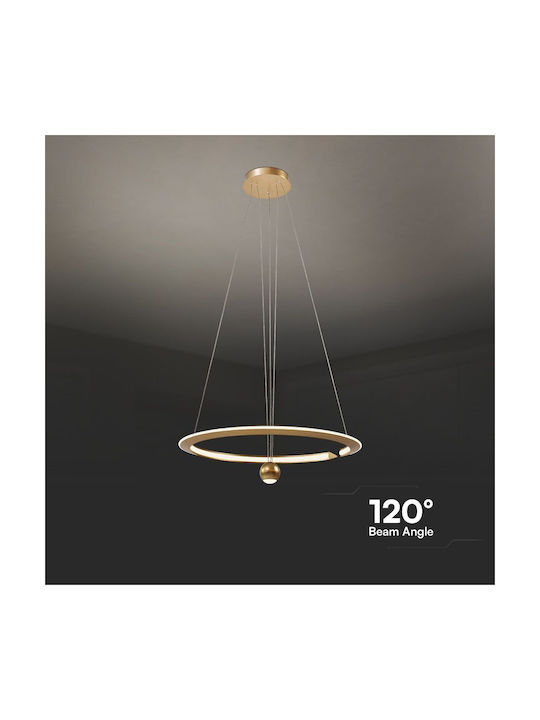 V-TAC Pendant Light Gold 62x60cm