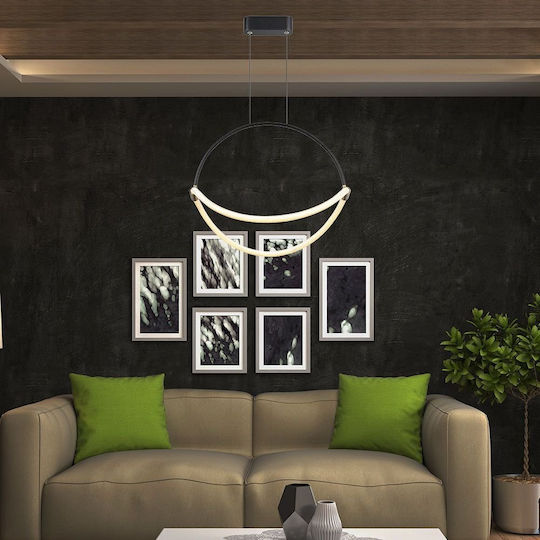 V-TAC Pendant Light Black 50x16x170cm