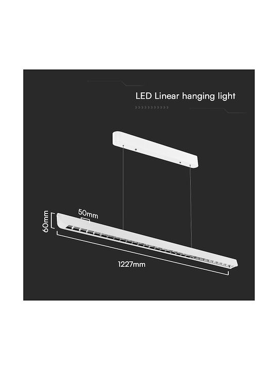 V-TAC Pendant Light White 122.7x5cm