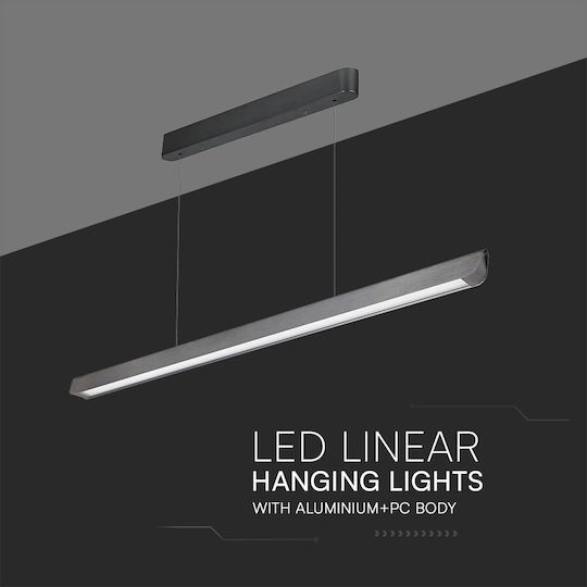V-TAC Pendant Light Gray 122.7x5cm