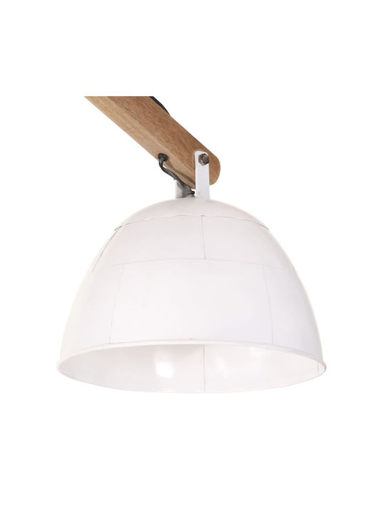 vidaXL Κρεμαστό Φωτιστικό Λευκό με Ντουί E27 29x18x85εκ.
