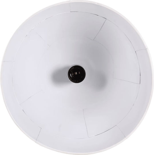 vidaXL Pendant Light White with Socket E27 29x18x85cm