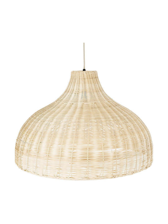 GloboStar Afuru Deckenleuchte Beige Boho Raster mit Lampenbirnensockel E27 60x60x40cm
