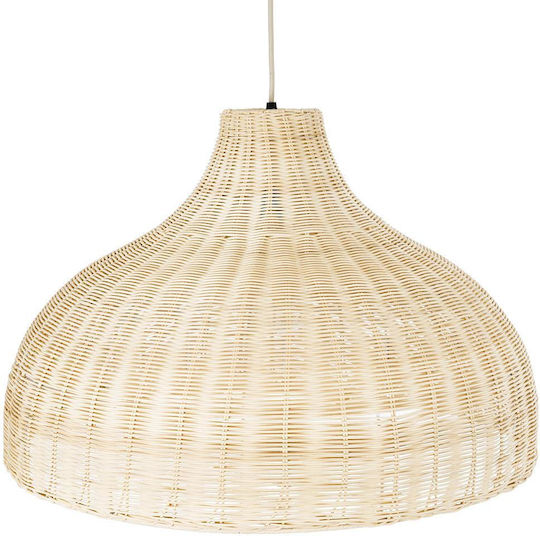 GloboStar Afuru Ceiling Light Beige Boho Grid with E27 Socket 60x60x40cm